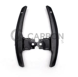 F/M Series: Black Aluminium Paddle Shifters - Carbon Accents