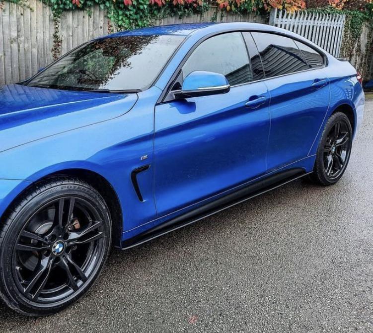 3 Series - F30/F31: Gloss Black Performance Style Side Skirts 12-18