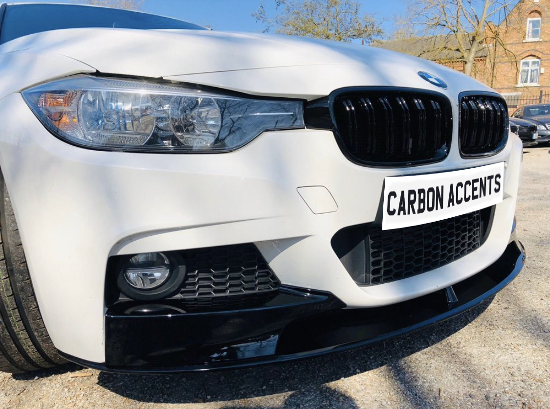 3 Series - F30/F31: Gloss Black M Performance Splitter 12-18