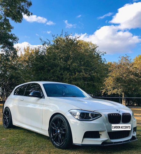 1 Series - F20/F21 PRE-LCI: Gloss Black Grill Double Slate 2011-2015 - Carbon Accents