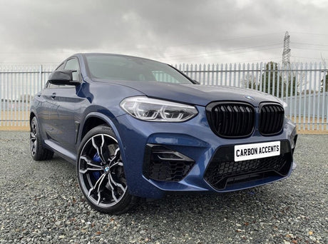 X3/X4 - G01/G02: Gloss Black Grill Double Slate - Carbon Accents