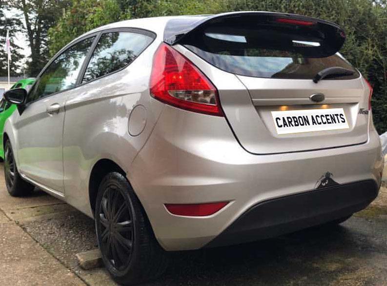 Ford Fiesta MK7 Spoiler Gloss Black ST Style – Carbon Accents