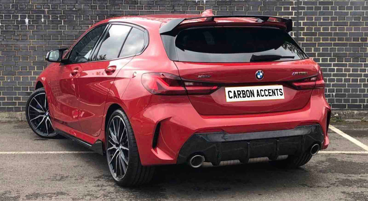 BMW 1 Series F40 Spoiler Gloss Black Performance Style – Carbon Accents
