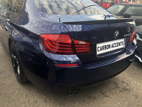 5 Series - F10: Gloss Black Performance Style Spoiler - Carbon Accents