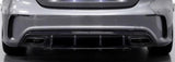 A Class - W176: Gloss Black Diffuser & Black Exhaust Tips 13-18