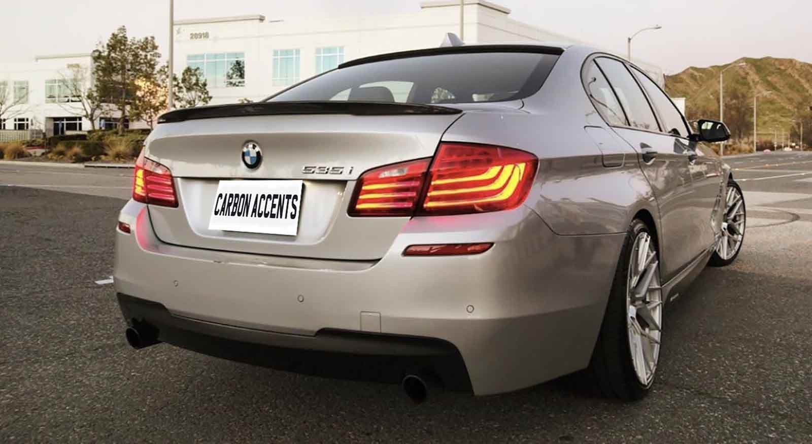 DPT Performance Trunk Spoiler For BMW F10 5-Series Sedan 2011-2016 – #300 Alpine White, Adhesive Mount