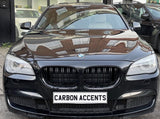 7 Series - F01/F02: Gloss Black Double Slate Grill 2009-2015 - Carbon Accents