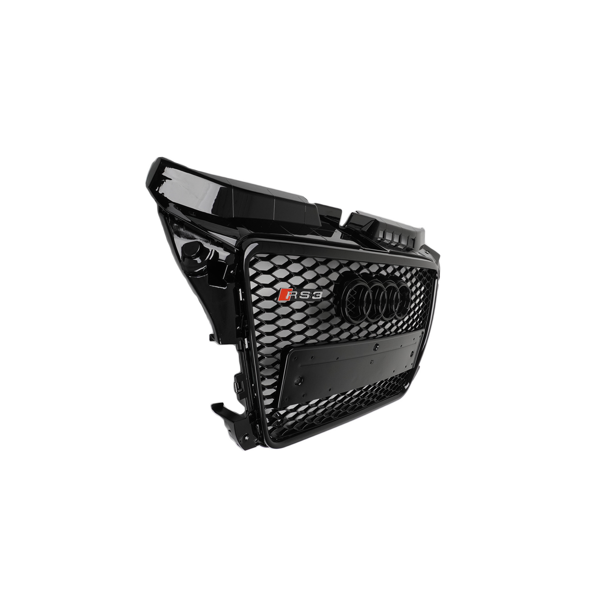 A3 - 8P: Gloss Black RS Style Honeycomb Grill 08-12