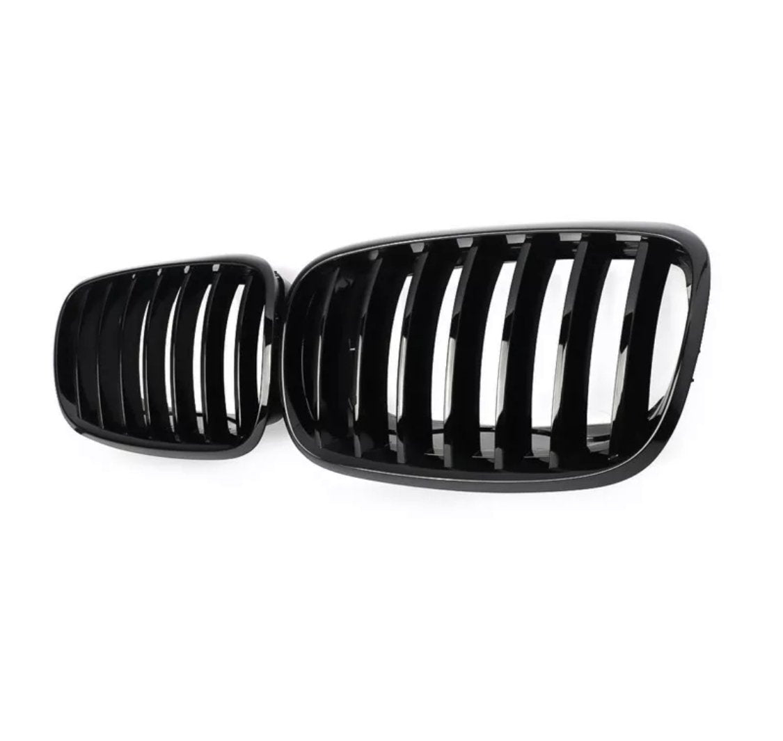 X6 - E71: Gloss Black Single Slat Grill 08-14