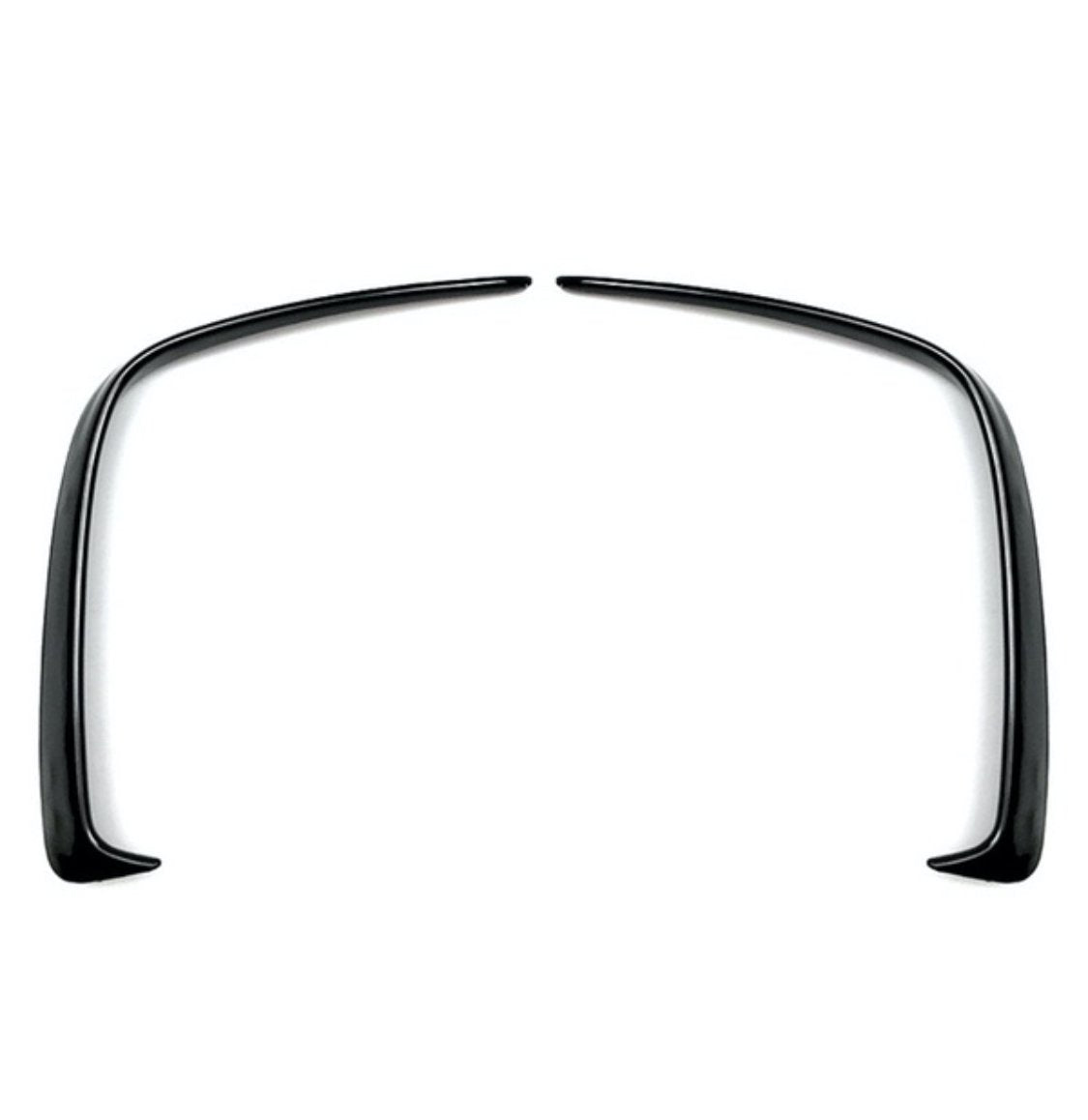 A Class - W176 Facelift: Gloss Black Rear Canards Fins 16-18
