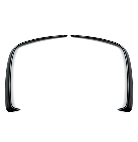 A Class - W176: Gloss Black Rear Canards Fins - Carbon Accents