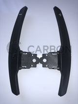 F/M Series: Black Aluminium Paddle Shifters - Carbon Accents