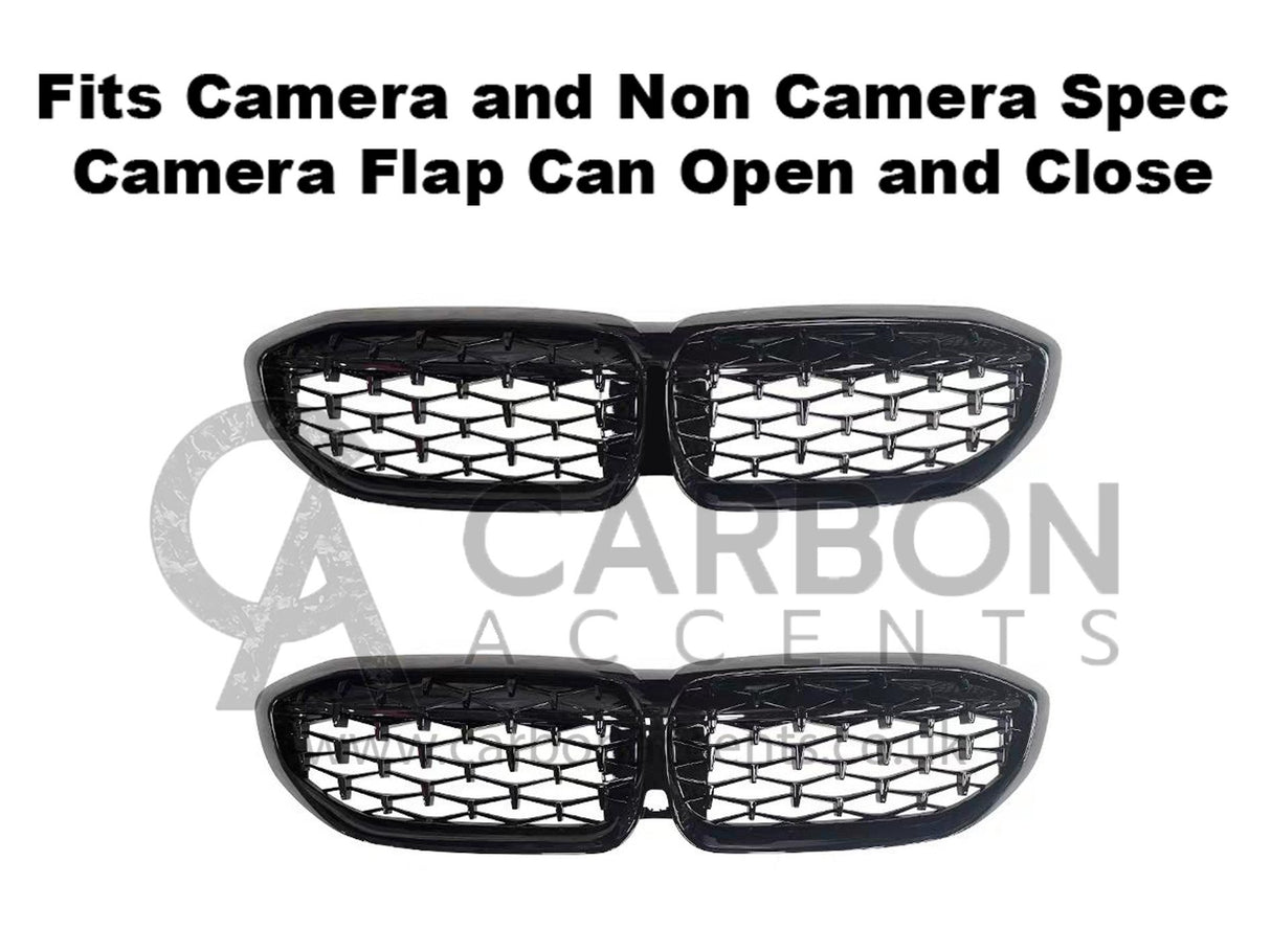 3 Series - G20 Pre-Facelift: Gloss Black Diamond Style Grill 19-22