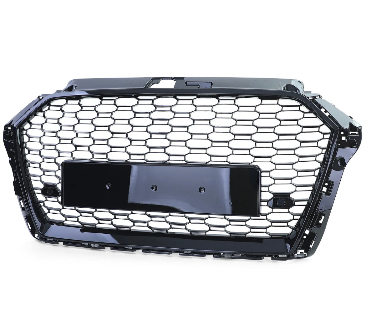 A3 - 8V Facelift: Gloss Black Badgeless Honeycomb Style Grill 17-19