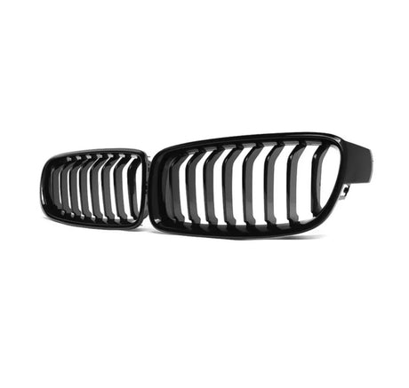 3 Series - F30/F31: Gloss Black Grill Single Slate - Carbon Accents