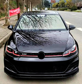 Golf - MK7.5 GTI/GTD/R: Gloss Black Front Splitter 17-19