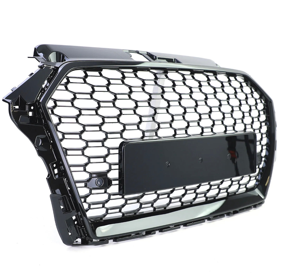 A3 - 8V Facelift: Gloss Black Badgeless Honeycomb Style Grill 17-19