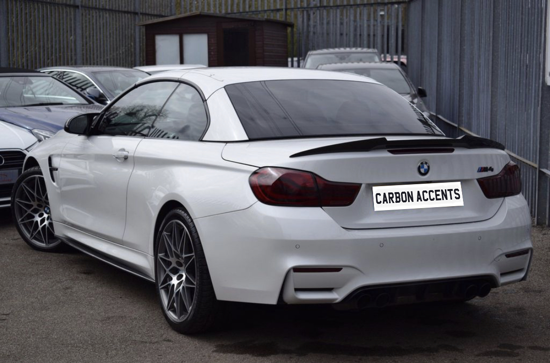 4 Series & M4 Convertible - F33/F83: Carbon Fibre PSM Style Spoiler - Carbon Accents