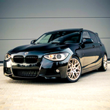 1 Series - F20/F21 Pre-Facelift: Gloss Black Double Slat Grill 11-14