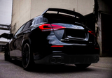 A Class - W177: A45 Style Gloss Black Diffuser & Tailpipes 18+