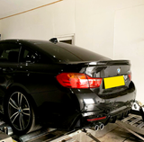 4 Series - F32/F33/F36: Gloss Black Twin Exhaust Diffuser 14-20