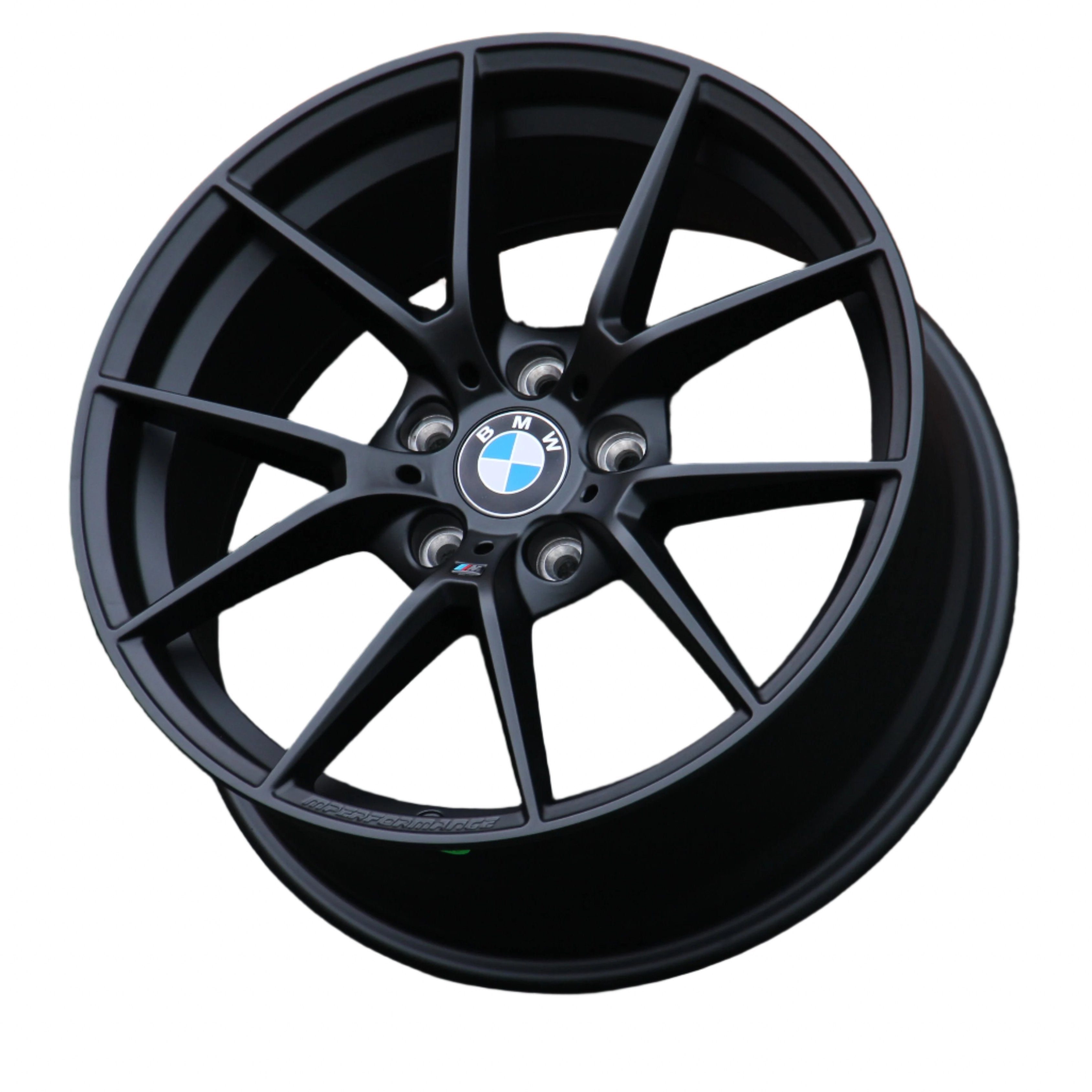 BMW 1 Series Alloy Wheels Satin Black M3 CS Style Carbon Accents