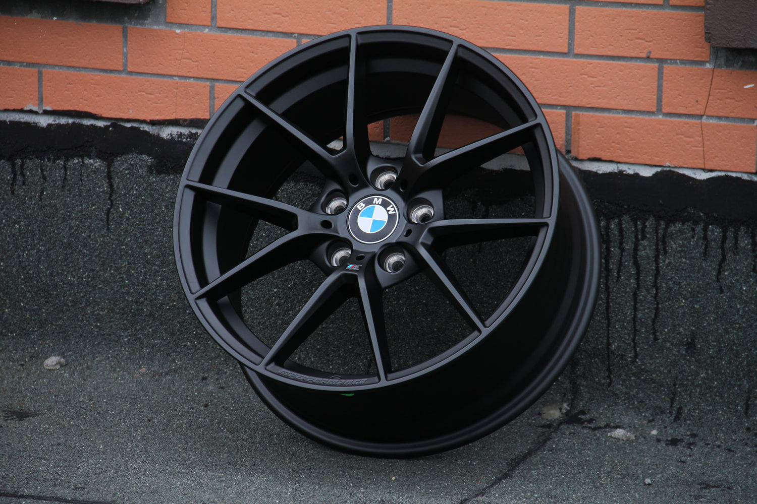 BMW 3 Series Alloy Wheels Satin Black M3 CS Style – Carbon Accents