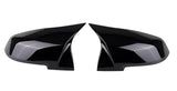 M Style Gloss Black Wing Mirror Cover -  1 Series/2 Series/3 Series/4 Series - Carbon Accents