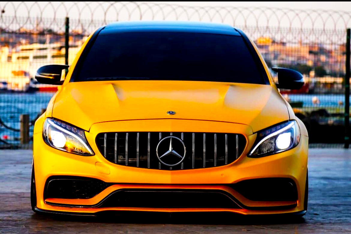 C63 - W205/C205 Pre-Facelift: Panamericana Chrome GT Grill 14-18