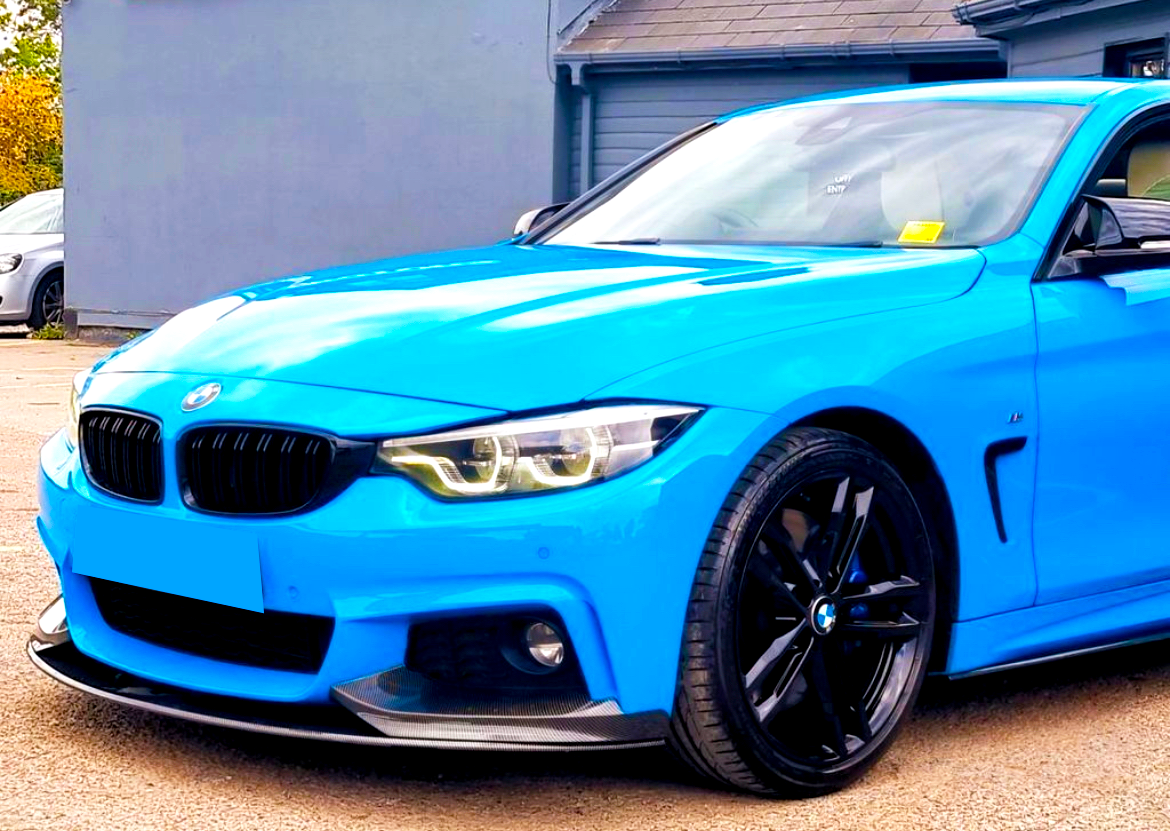 4 Series F32 F33 F36 Gloss Black M Performance Splitter 14 20