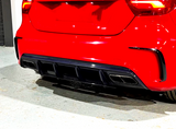 A Class - W176: Gloss Black Diffuser & Black Exhaust Tips 13-18