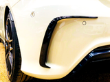 A Class - W176 Facelift: Gloss Black Rear Canards Fins 16-18