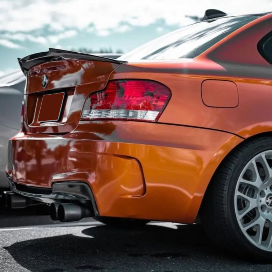 1 Series - E82 Coupe: Gloss Black V Style Spoiler 07-13