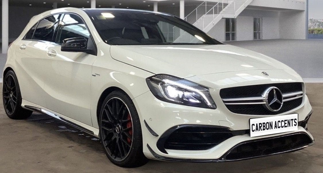 A Class - W176 Facelift: Gloss Black Front Canards 16-18
