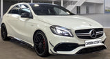 A Class - W176 Facelift: Gloss Black Front Canards 16-18