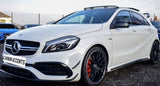 A Class - W176 Facelift: Gloss Black Front Canards 16-18