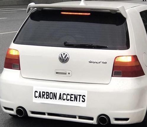 Volkswagen Golf MK4 Type 1J Spoiler: Primed – Carbon Accents